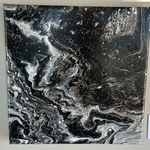 A Silver Dance…. Unique artwork on canvas